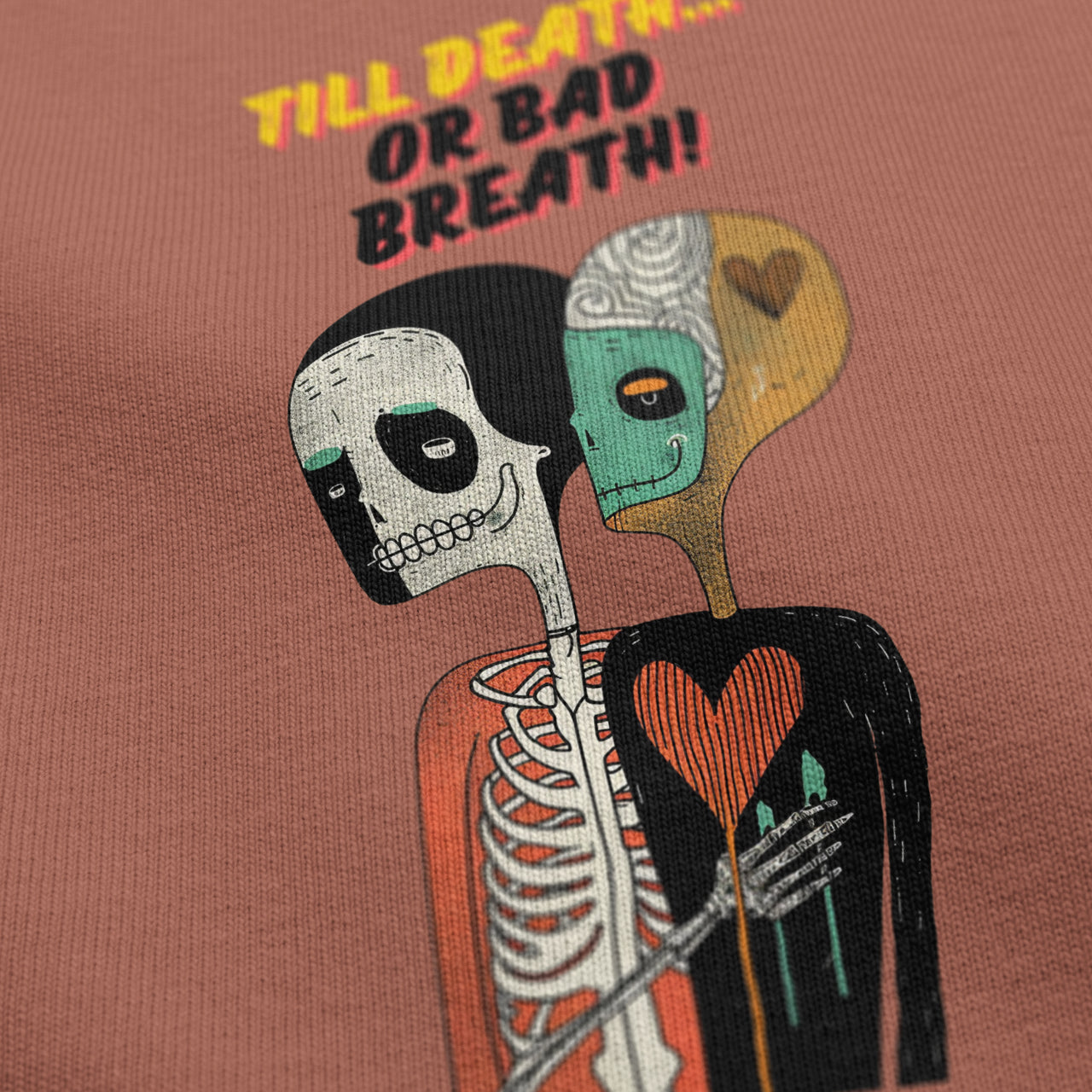 Till Death or Bad Breath Graphic T-Shirt