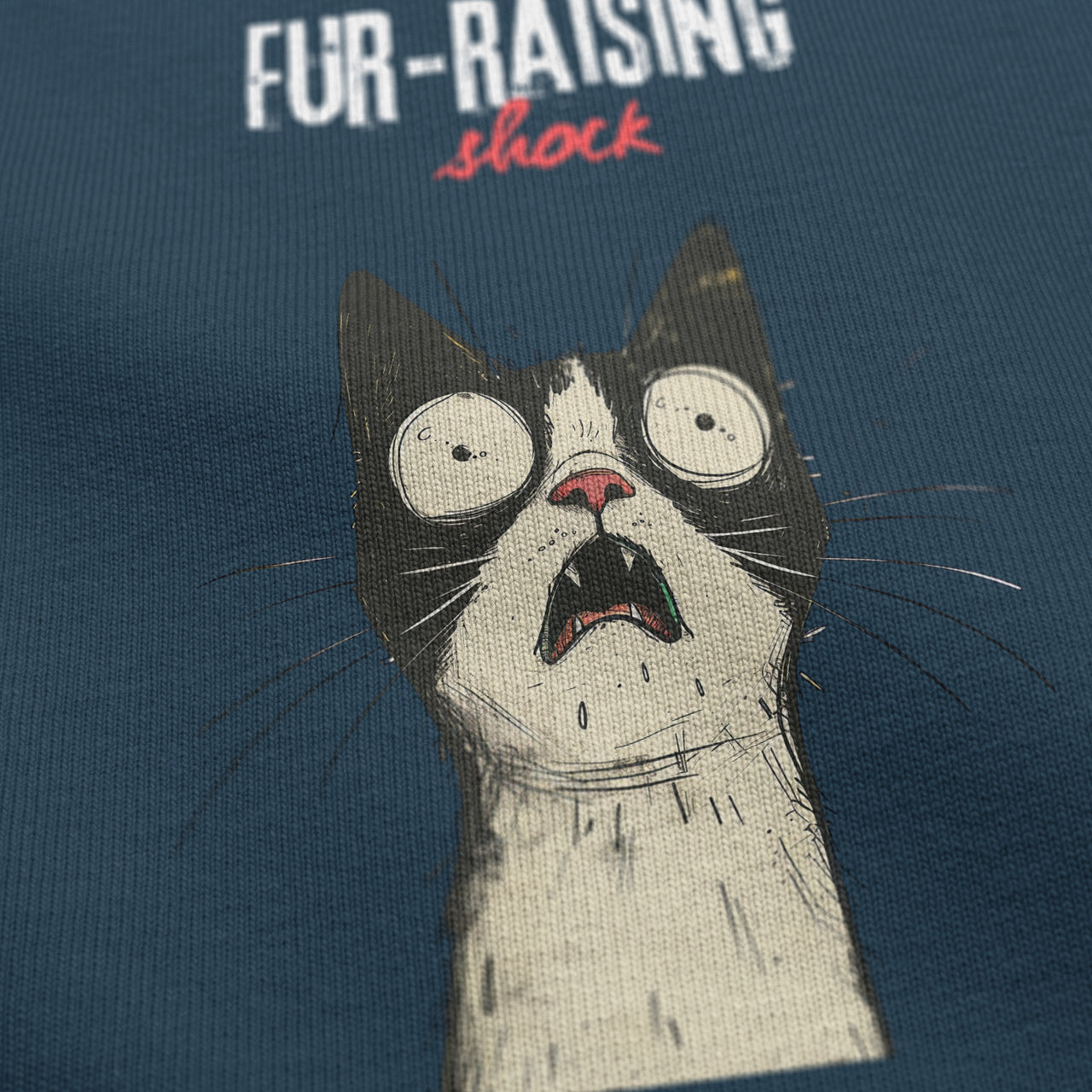 The Fur-Raising Cat Graphic T-Shirt